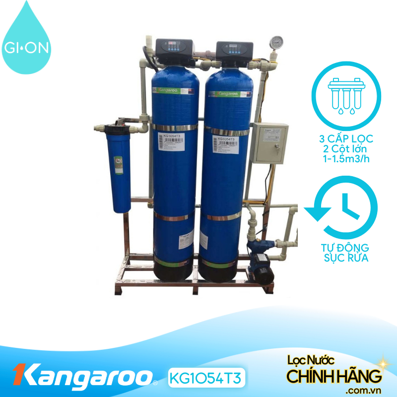Hệ thống lọc nước đầu nguồn Kangaroo KG1054T3
