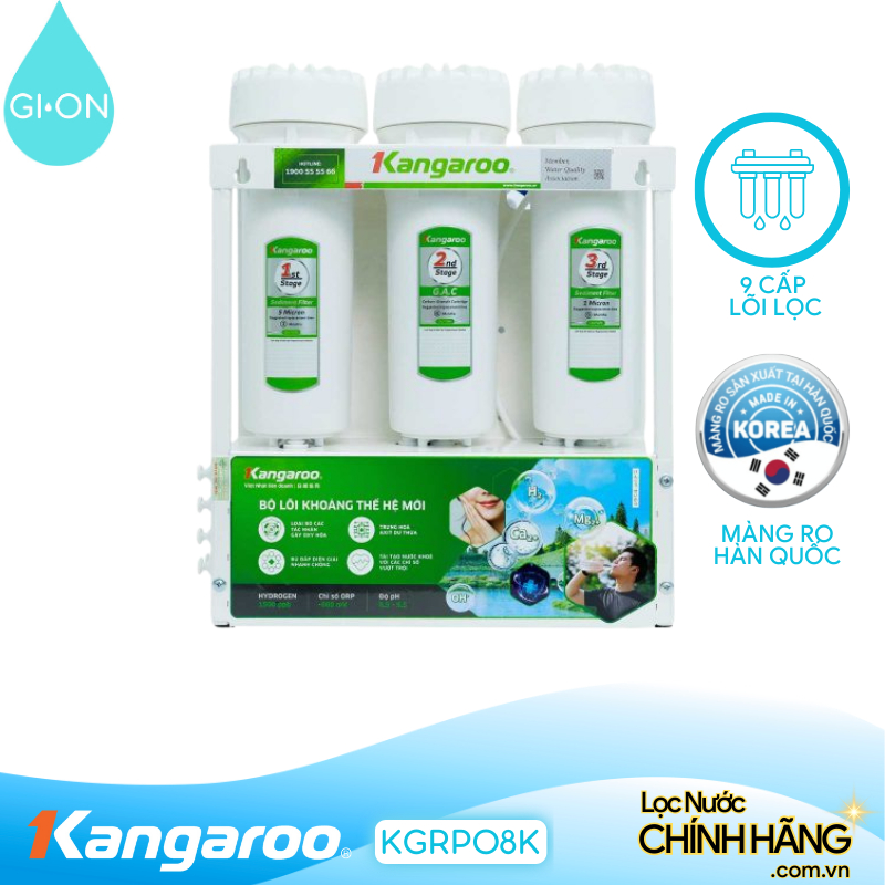 Máy lọc nước Kangaroo Hydrogen KGRP08K