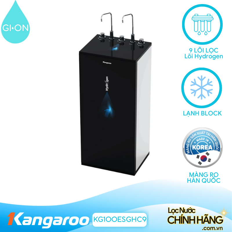 Máy lọc nước Kangaroo Hydrogen nóng lạnh KG100ESGHC9