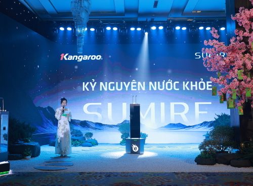 Máy lọc nước Kangaroo Sumire hydrogen ion kiềm ra mắt tại sự kiện