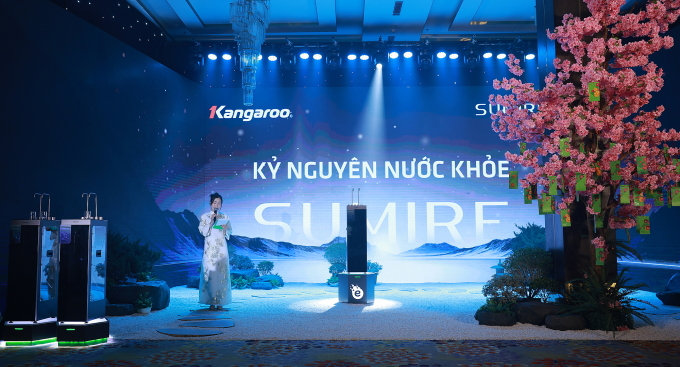 Máy lọc nước Kangaroo Sumire hydrogen ion kiềm ra mắt tại sự kiện