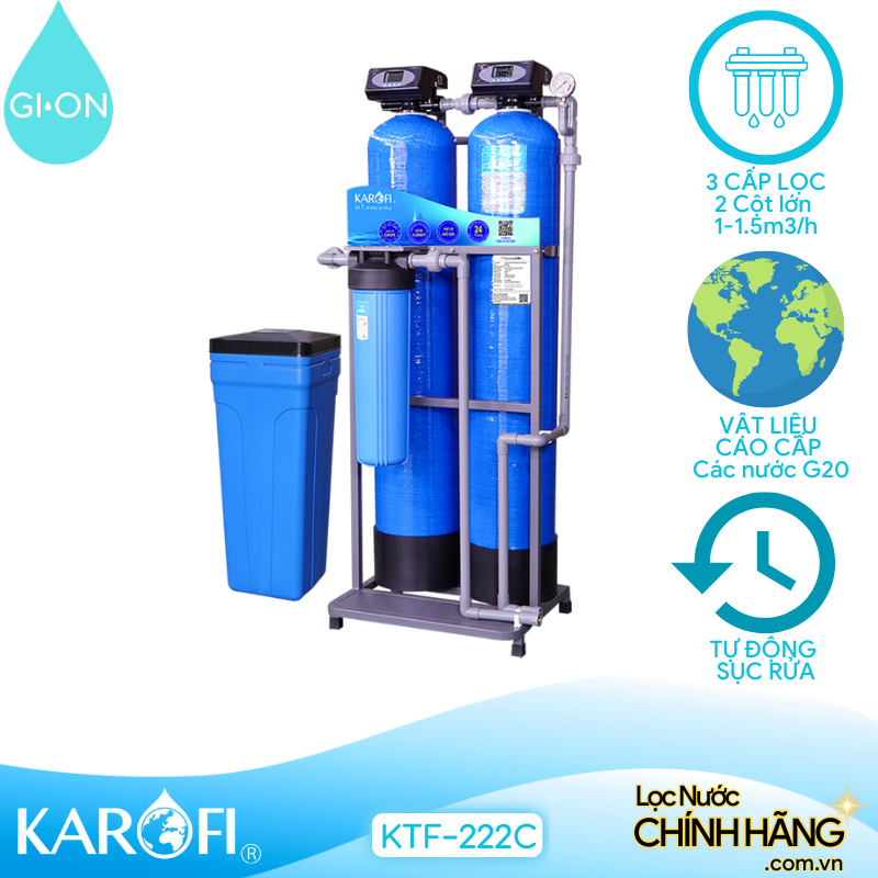 Máy lọc nước tổng đầu nguồn Karofi KTF – 222C