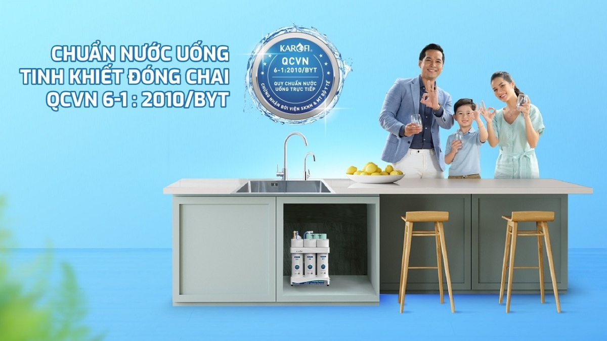 Nước sau lọc đạt chuẩn nước uống tinh khiết đóng chai QCVN