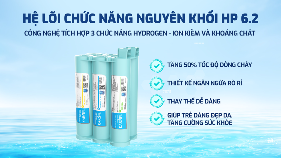 Lõi Karofi HP 6.2 giàu khoáng chất