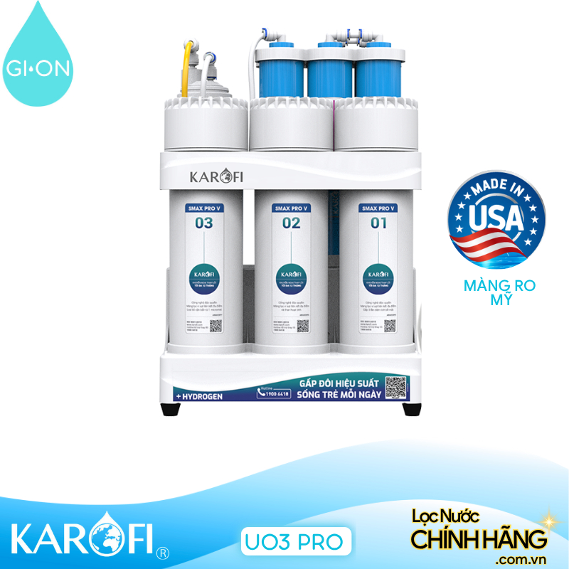 Máy lọc nước RO Karofi KAQ-U03 Pro