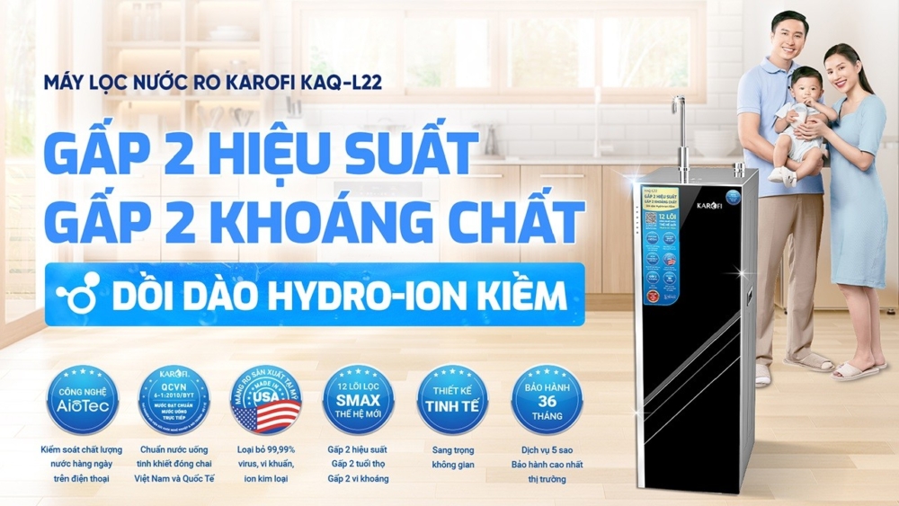 KAQ L22 dồi dào Hydro Ion kiềm 