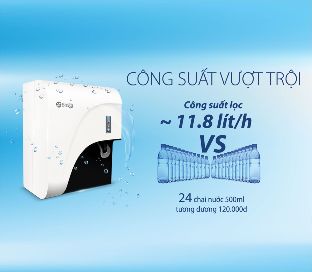 AO Smith C2 Công suất lọc vượt trội