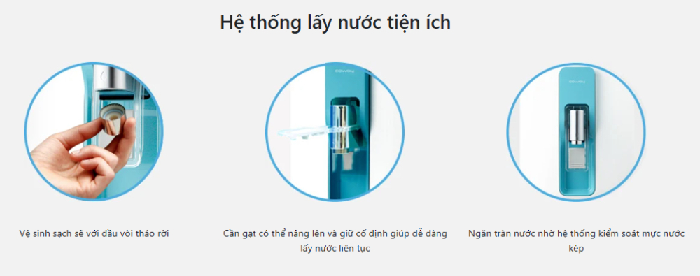 Coway Nadi dễ dàng sử dụng