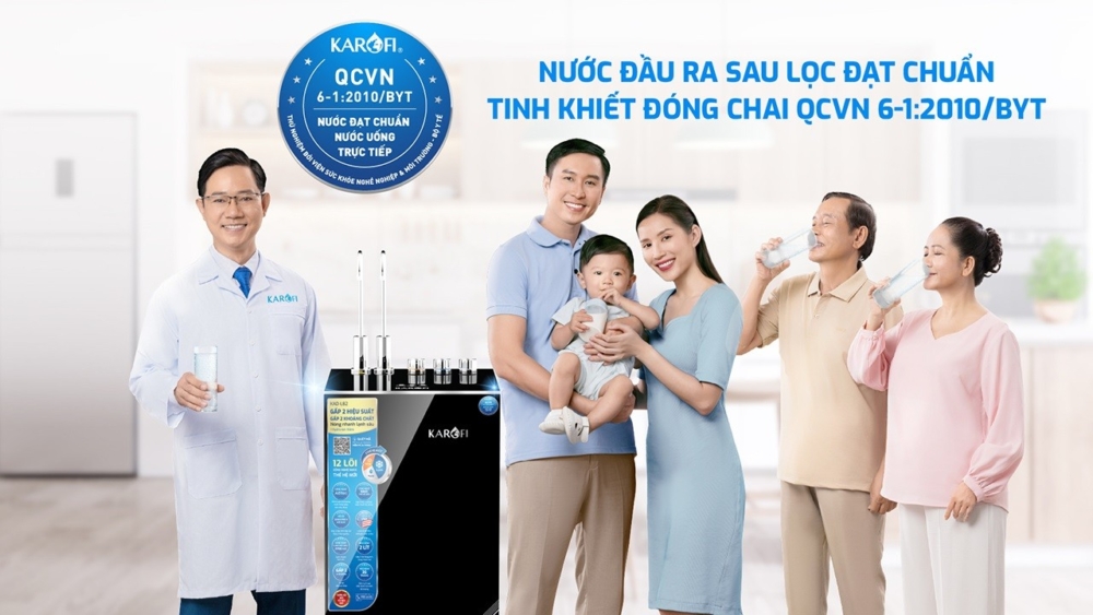 Karofi KAD-L82 chuẩn nước uống trực tiếp Bộ Y Tế