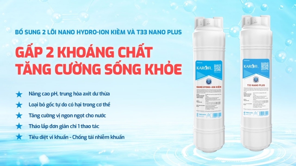 Karofi KAD-L82 gấp 2 khoáng chất