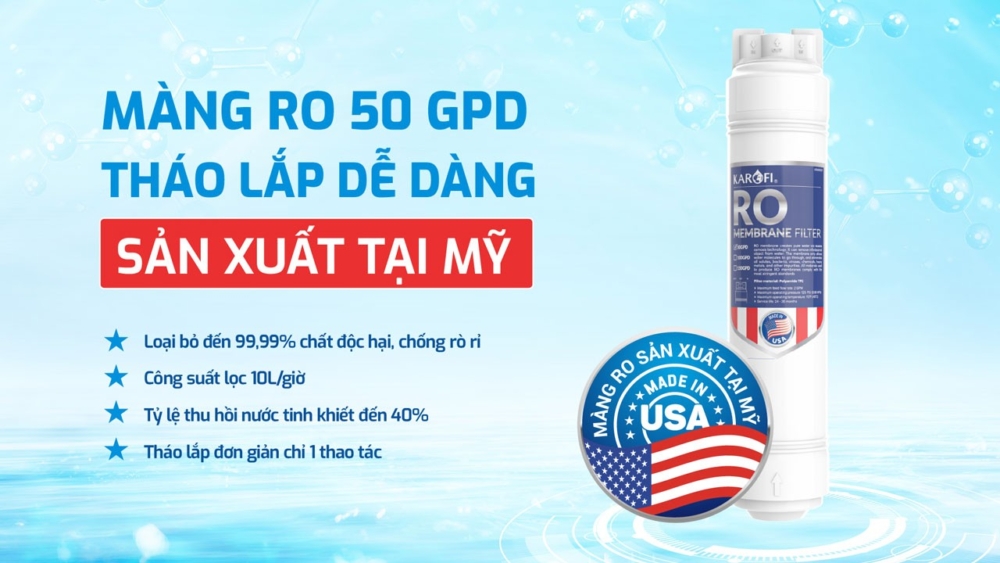 Karofi KAD-L82 màng RO Mỹ