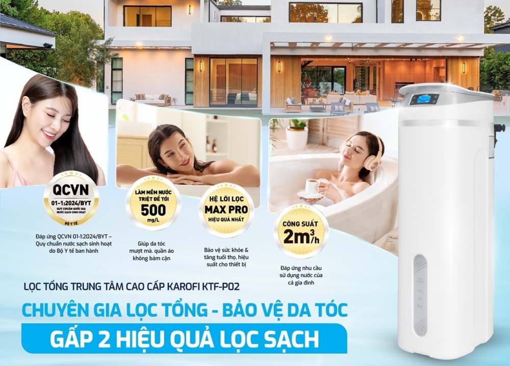 Lọc tổng trung tâm cao cấp Karofi KTF-P02