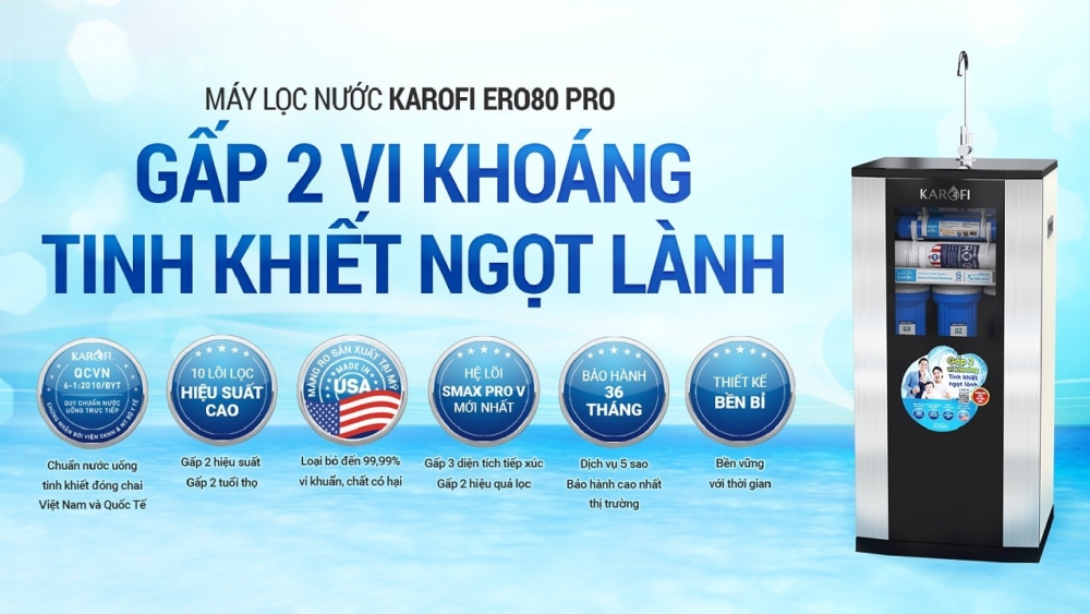 Máy lọc nước Karofi ERO 80 Pro