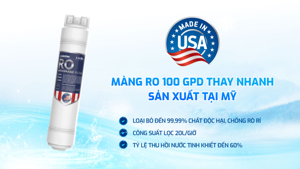 Màng RO 100 GPD Mỹ 