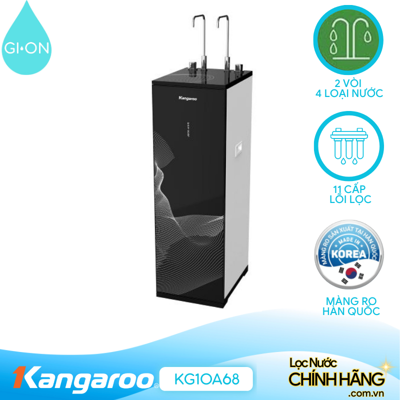 Máy lọc nước Kangaroo Hydrogen nóng lạnh KG10A68
