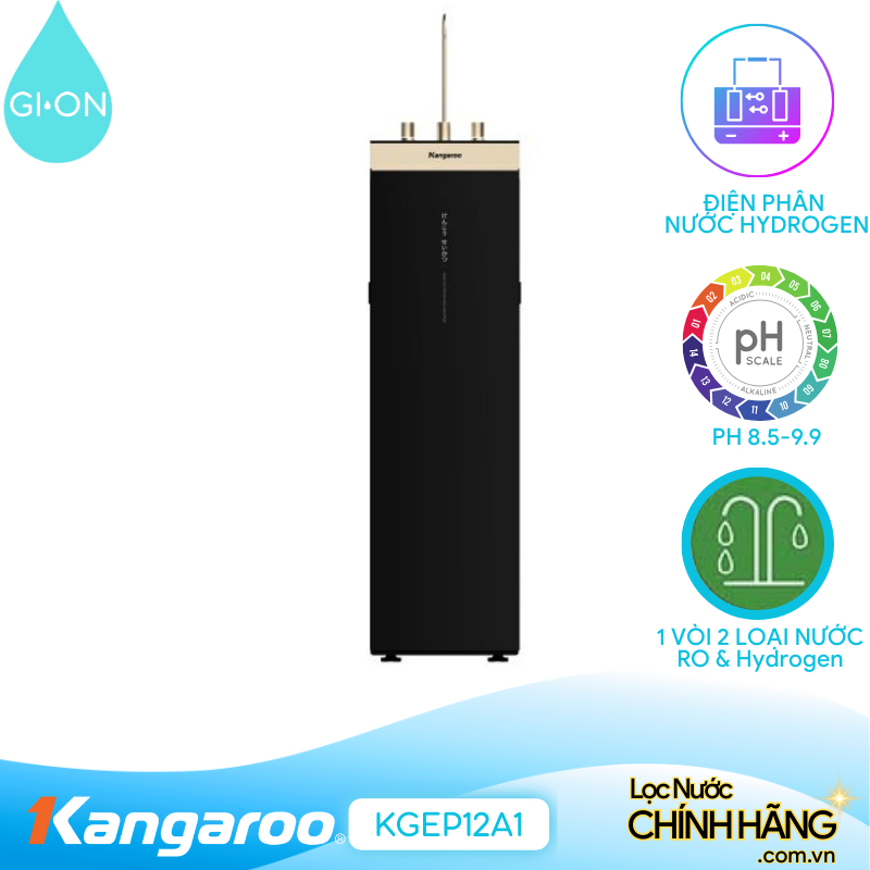 Máy lọc nước Kangaroo Sumire Hydrogen ion kiềm KGEP12A1