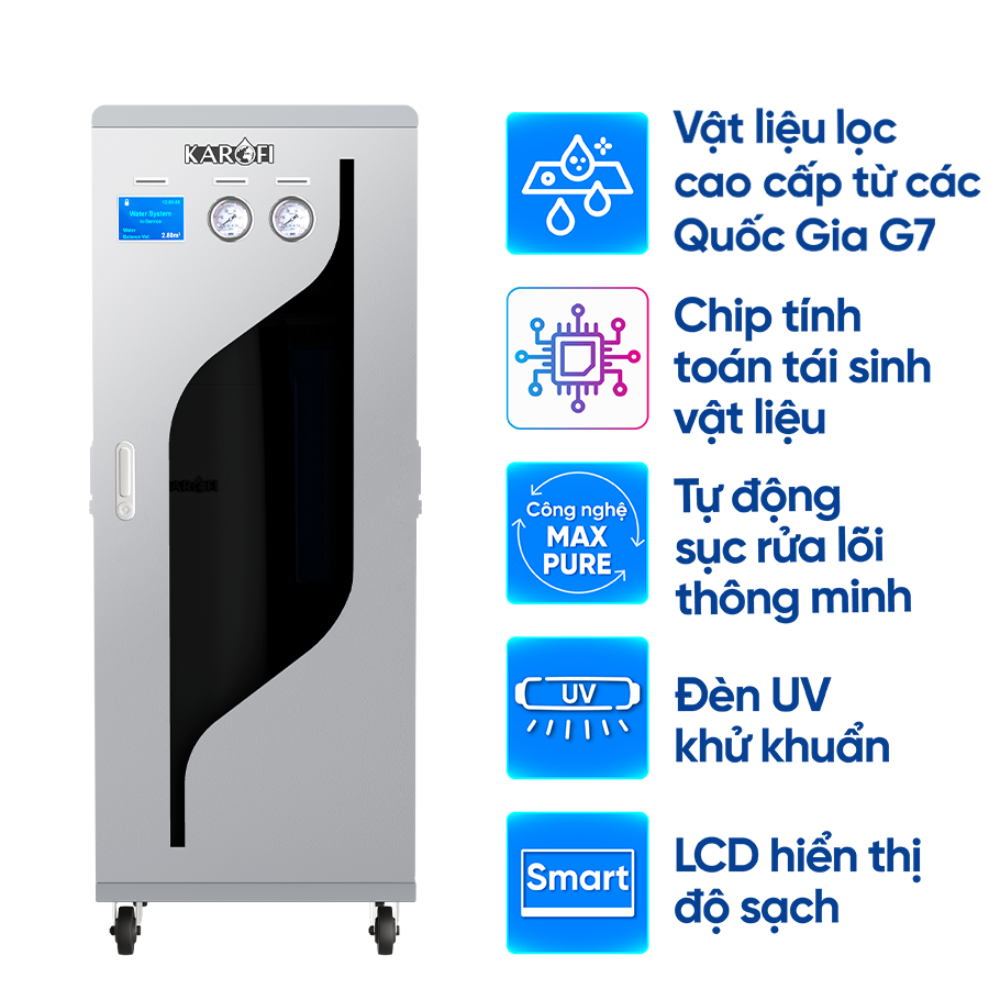 Hệ Thống Lọc Nước Đầu Nguồn Cao Cấp Karofi KMF- 68