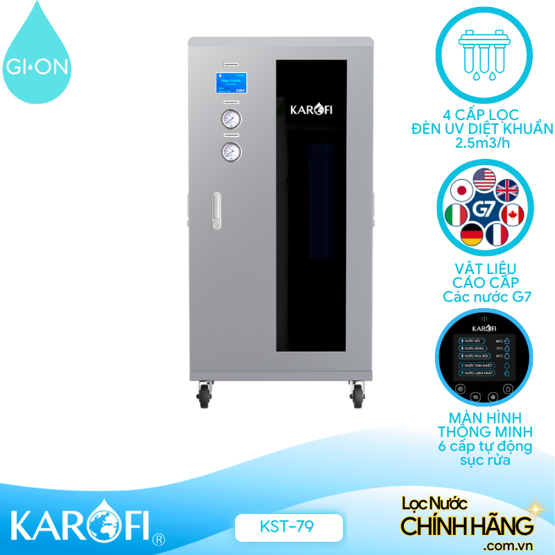 Hệ thống lọc nước đầu nguồn Cao Cấp Karofi KST-79