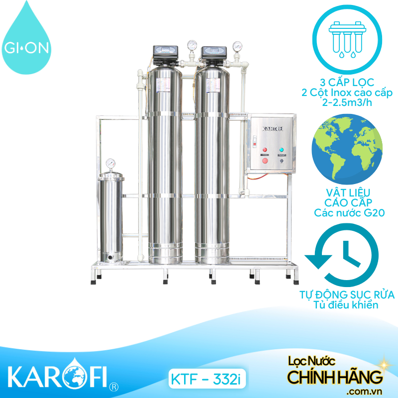 Máy lọc nước đầu nguồn Karofi KTF – 332i
