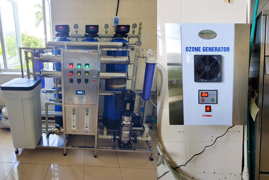 Máy Lọc Nước RO Công Nghiệp 500 Lít/Giờ Cột Inox Kensi