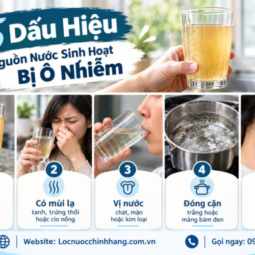 5 Dấu Hiệu Nguồn Nước Sinh Hoạt Bị Ô Nhiễm