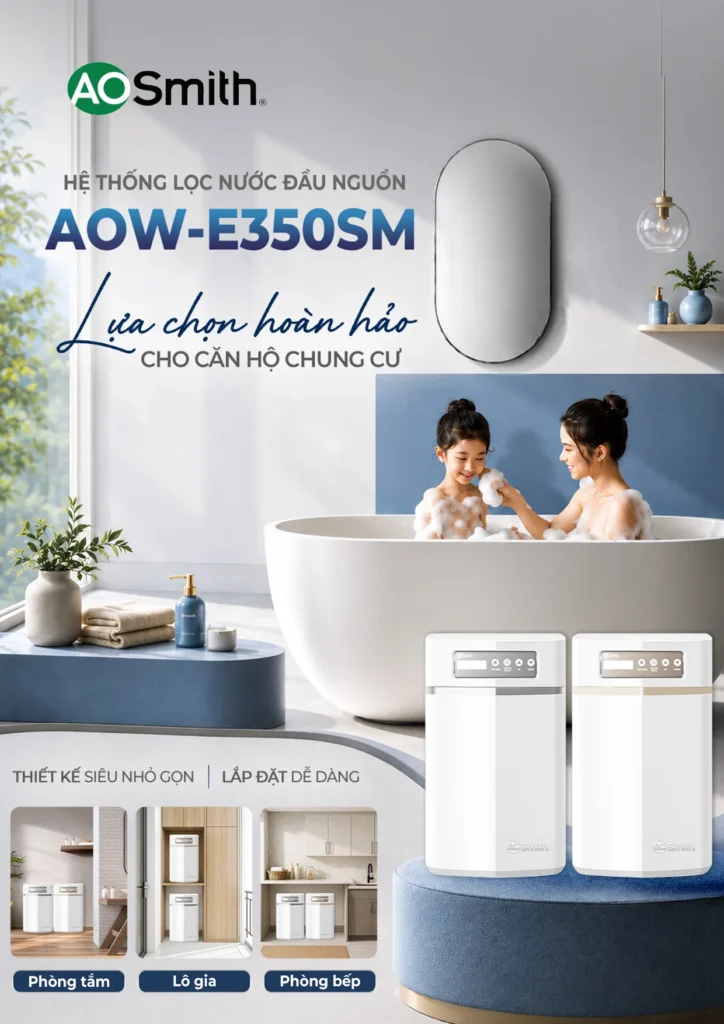 AOW-E350SM lọc tổng A. O. Smith cho căn hộ