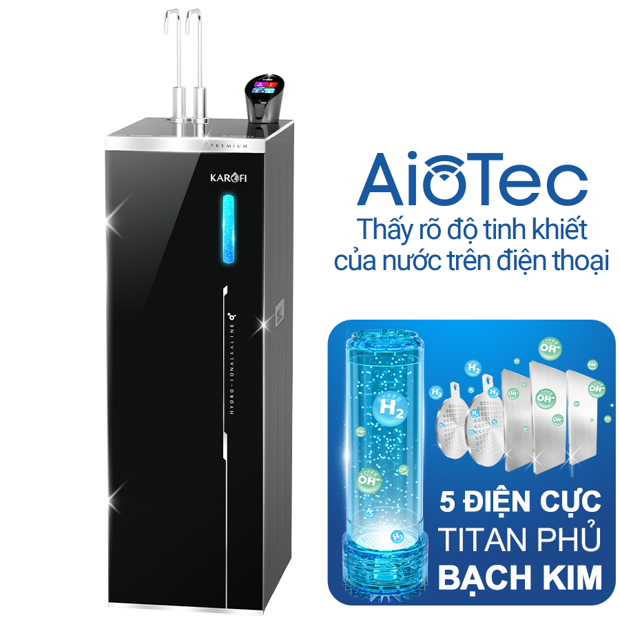 Karofi KAE-S86 PRO: Máy lọc nước nóng lạnh Hydro-ion kiềm