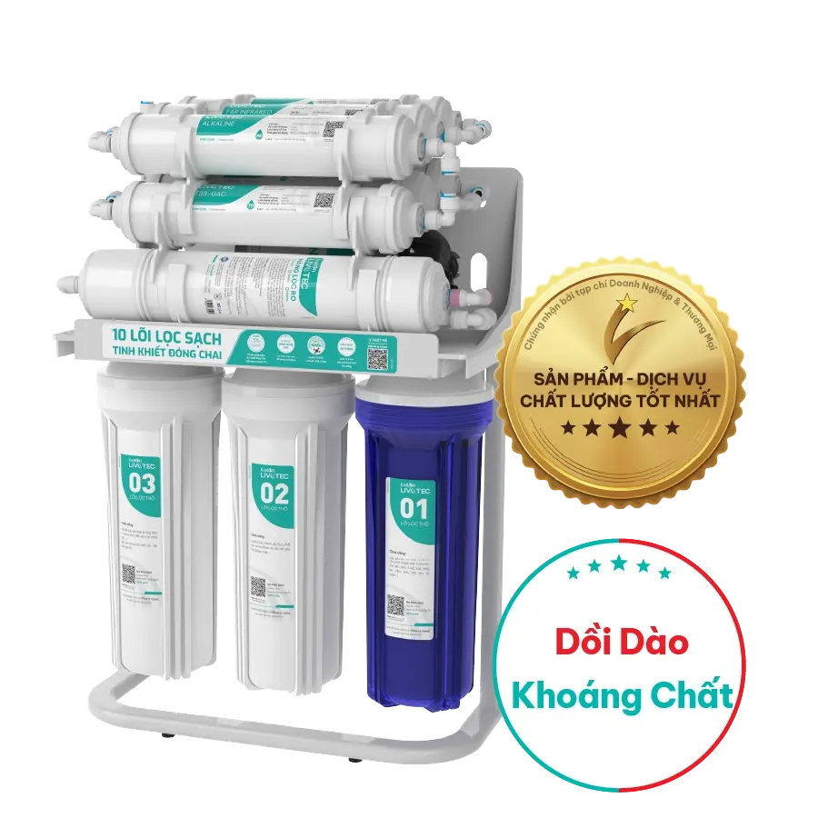 Máy lọc nước Karofi Livotec 216 10 lõi, 20L/h