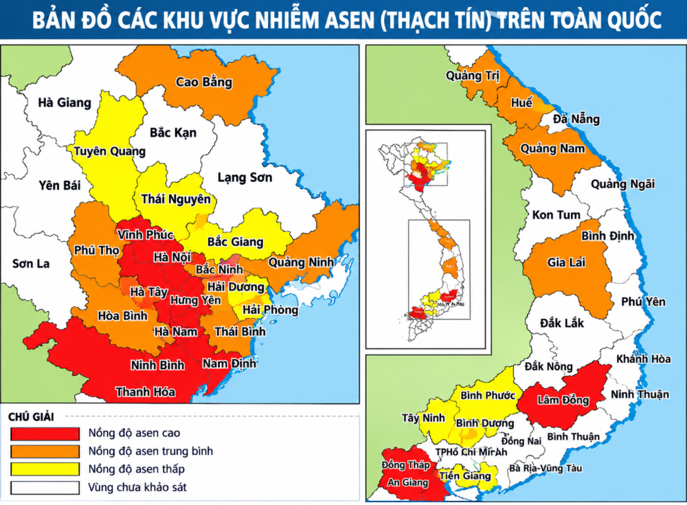 Nước sinh hoạt nhiễm Asen tại Việt Nam